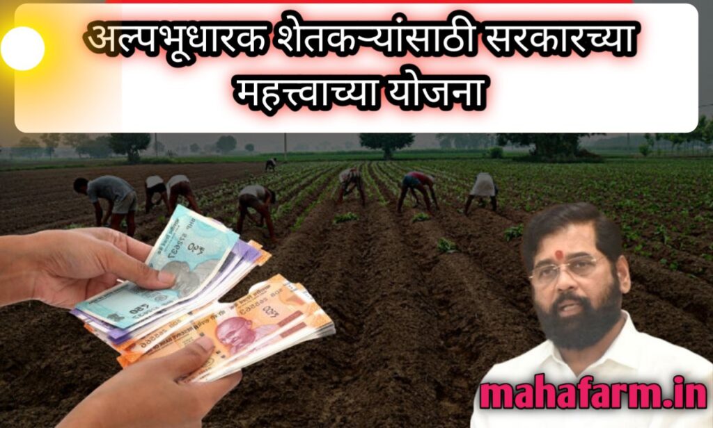 अल्पभूधारक शेतकऱ्यांसाठी सरकारच्या महत्त्वाच्या योजना | mini land Farmers Scheme in Marathi